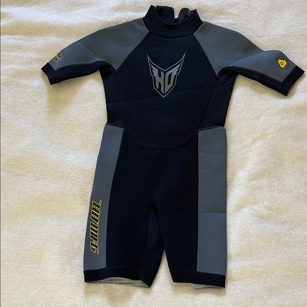 Youth Swim Wetsuit  in Black and Gray